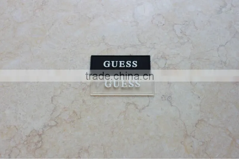 soft pvc cloth label and rubber patch