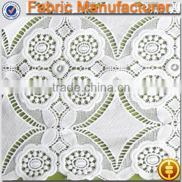 E cicheng texitle wholesale fashion african cord lace fabric/chemical lace fabric for garment dress
