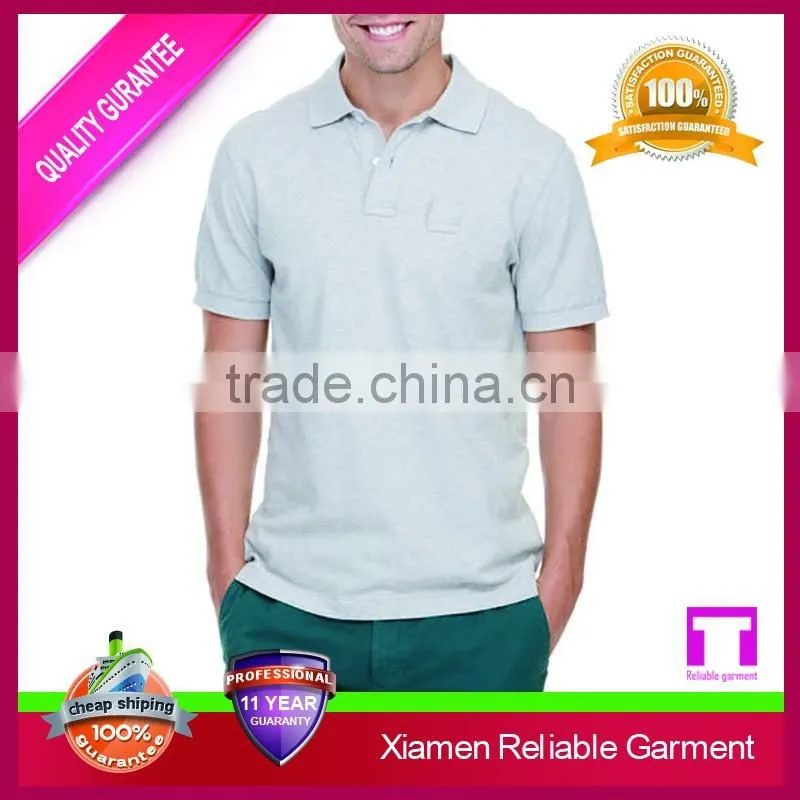 100% cotton new design simple short sleeve dry fit polo shirt