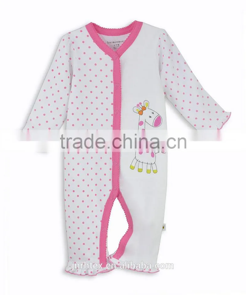 China supplier rompers for baby girl,custon funny baby rompers cotton with pattern