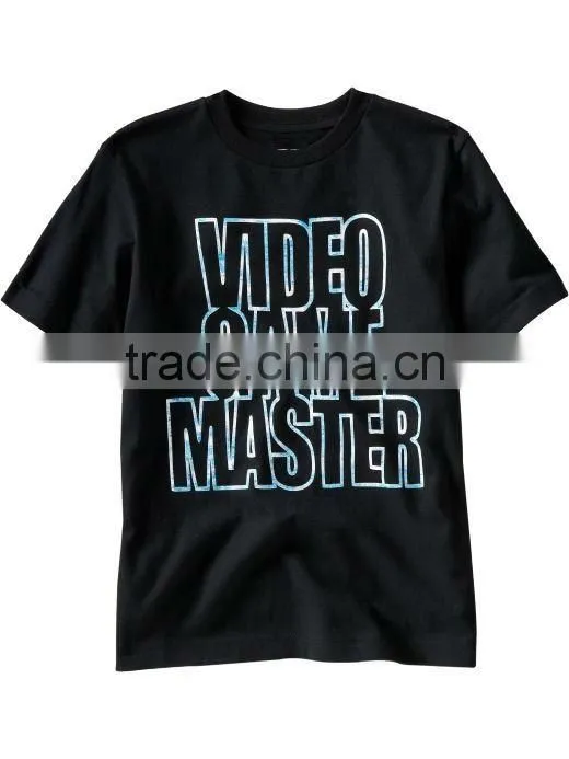 BOYS SHORT SLEEVE PRINTED ROUND NECK T SHIRT