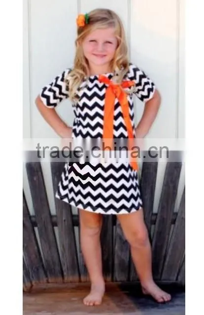 100% cotton girls dresses different colore Chevron skirt cotton dresses for girls plain cotton dresses wholesale