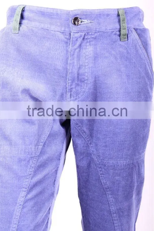 fashion leisure pants purple color corduroy PR13Q152