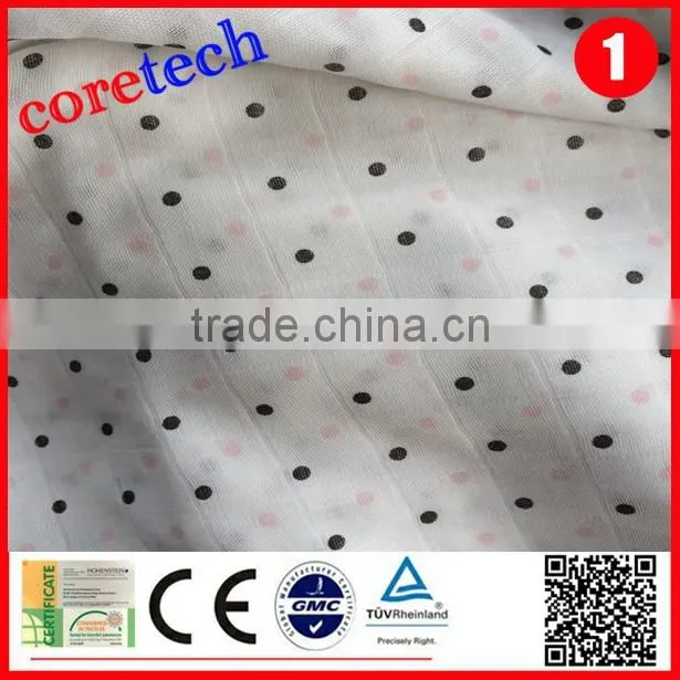 ECO-friendly soft washable organic cotton muslin fabric factory