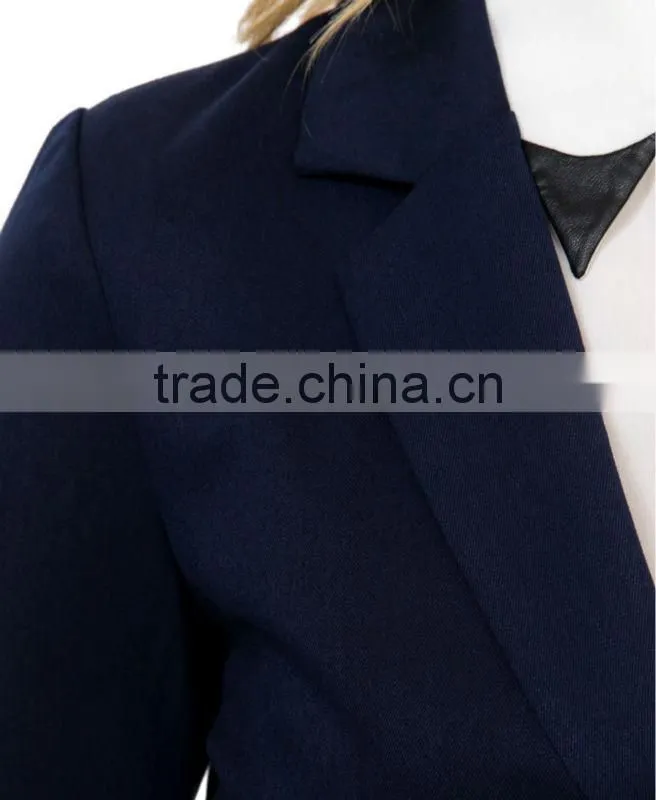 Ruched 3/4 Sleeve Blazer