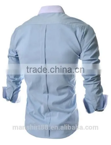 New design men button up slim fit casual shirt