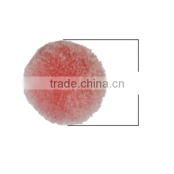 DIY Craft Decoration Orange Round 20mm Cashmere Pom Pom Ball