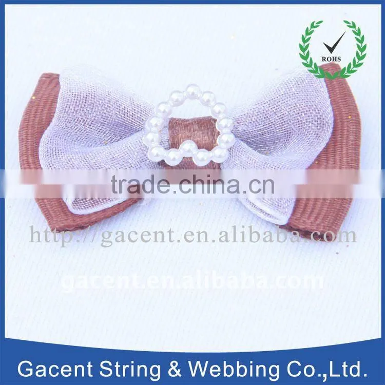 Butterfly check design hair flower