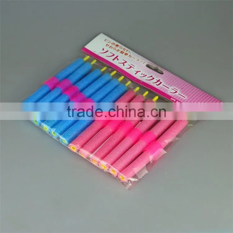 SOFT FOAM BENDY HAIR CURLER ROLLERS FOR SEXY HAIR 12pcs/set Soft Foam Anion Bendy Sponge Hair Rollers Curlers Cling