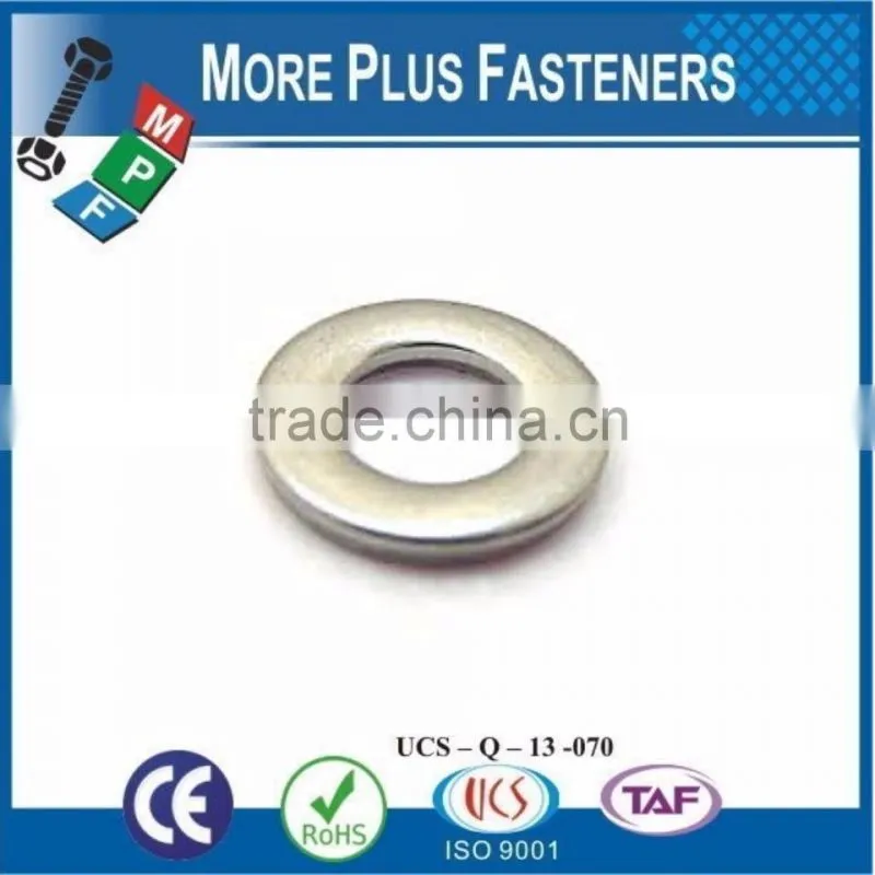 Made in Taiwan Stainless Steel Thick Zinc Plated Flat Washer
