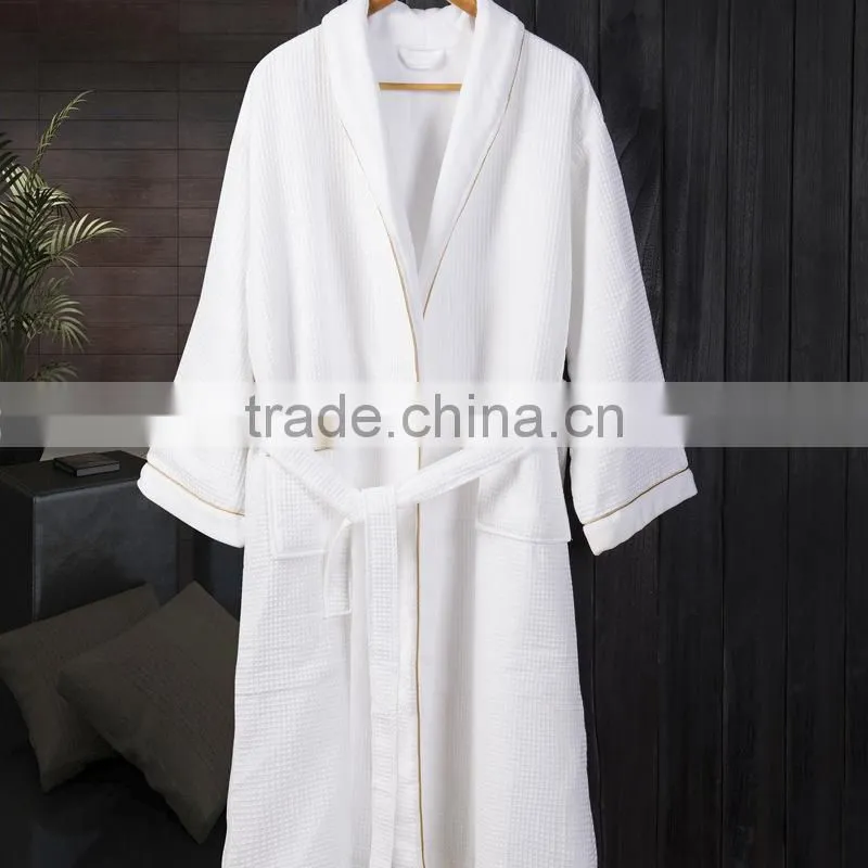 customized quality solid color coral velvet bathrobe