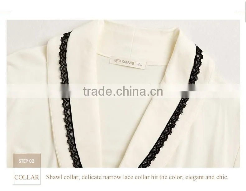 Latest Design Qianxiu Wholesale Cheap Cotton Bathrobe
