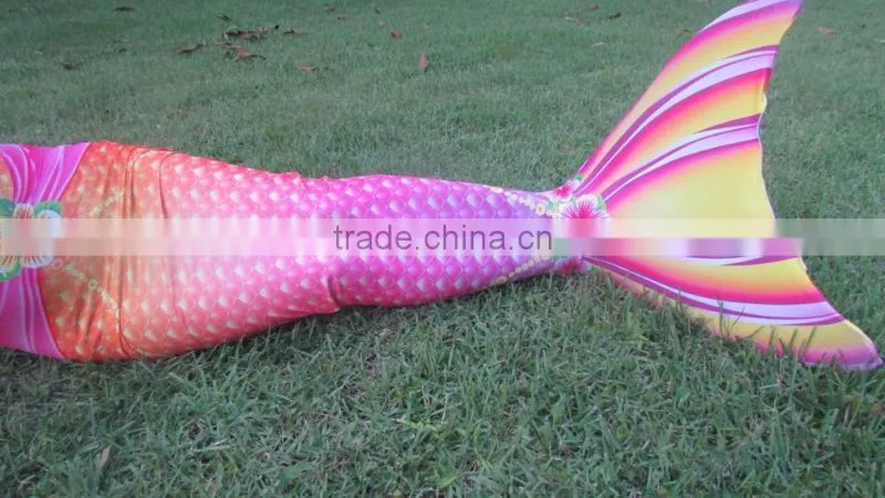 Custom High Quality Kids Swimwear Mermaid Tail