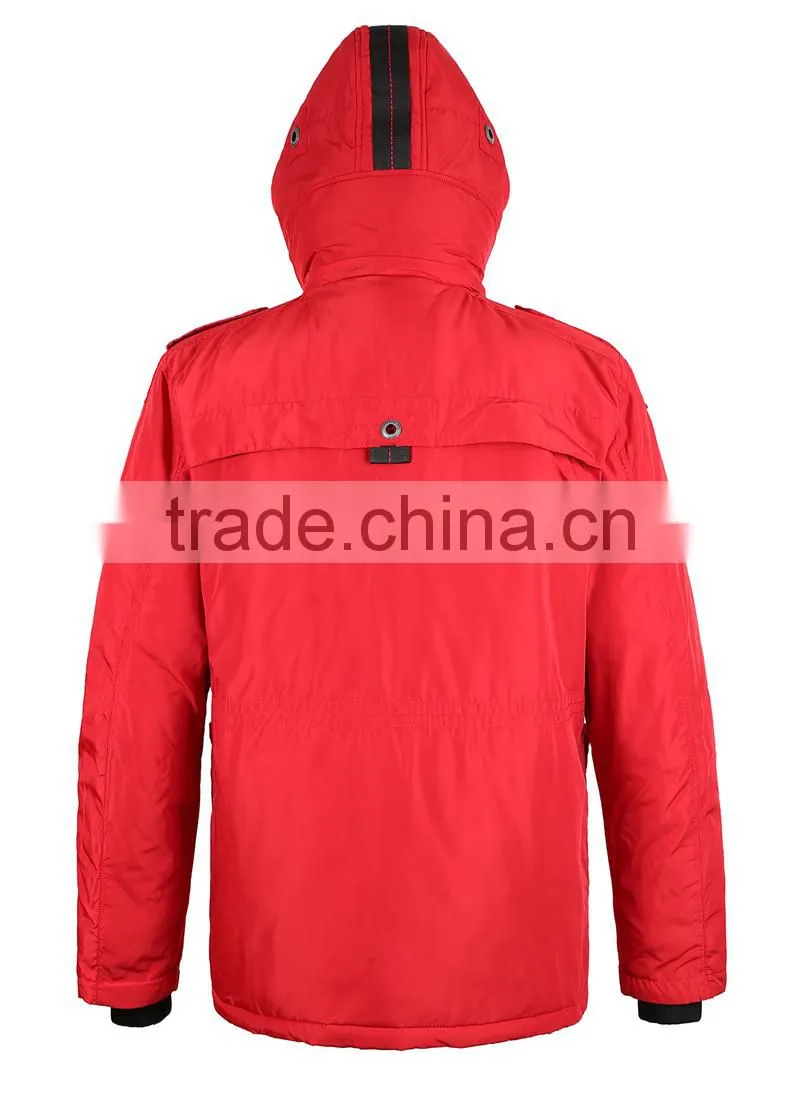 waterproof and windproof mens' padded winter super warm jacket