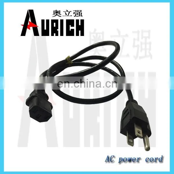 Ac power cord us computer 16awg wire cable us cordset