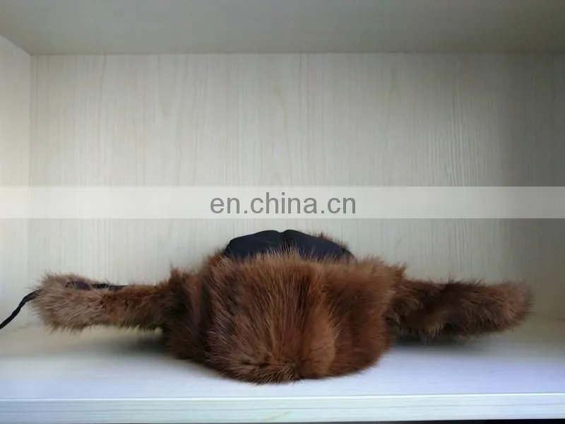 Round Leifeng fur hat of russian style