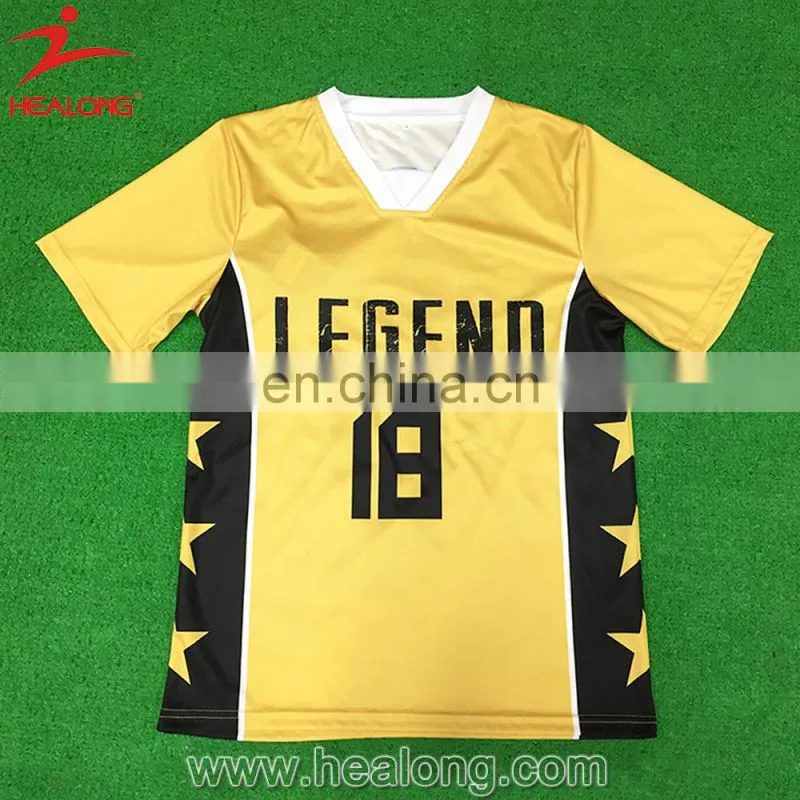 Healong Custom Made Soccer Uniforms Football Training Goalkeeper Soccer Jerseys
