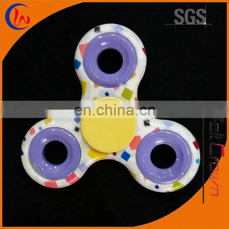 Custom brand digital spray printing 608 bearings plastic figer spinner