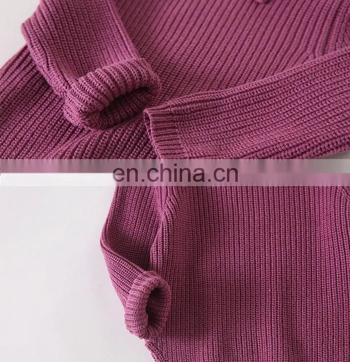 Long sleeve unisex kids sweater oversized knitwear kids pullover