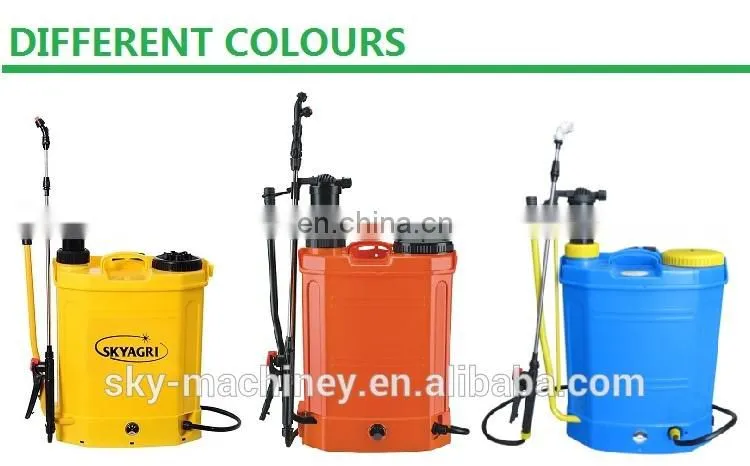 20 liter sprayer tank battery and manual 2 in 1 rice battery powered pesticide hand sprayer