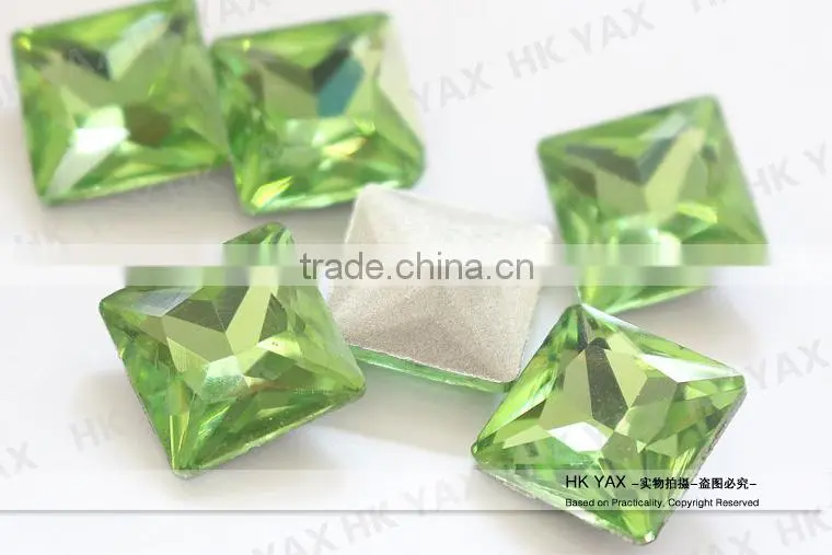 W0819 point back glass diamond decorative,glass decorative diamond,decorative glass diamonds