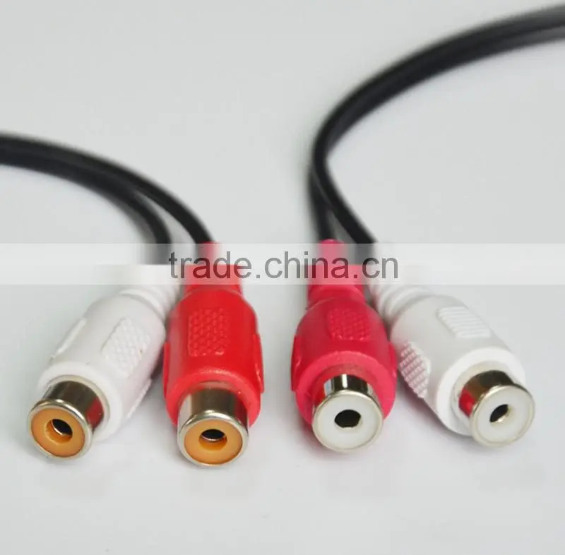 3.5mm male to 2 female rca y splitter Audio Adapter Cable