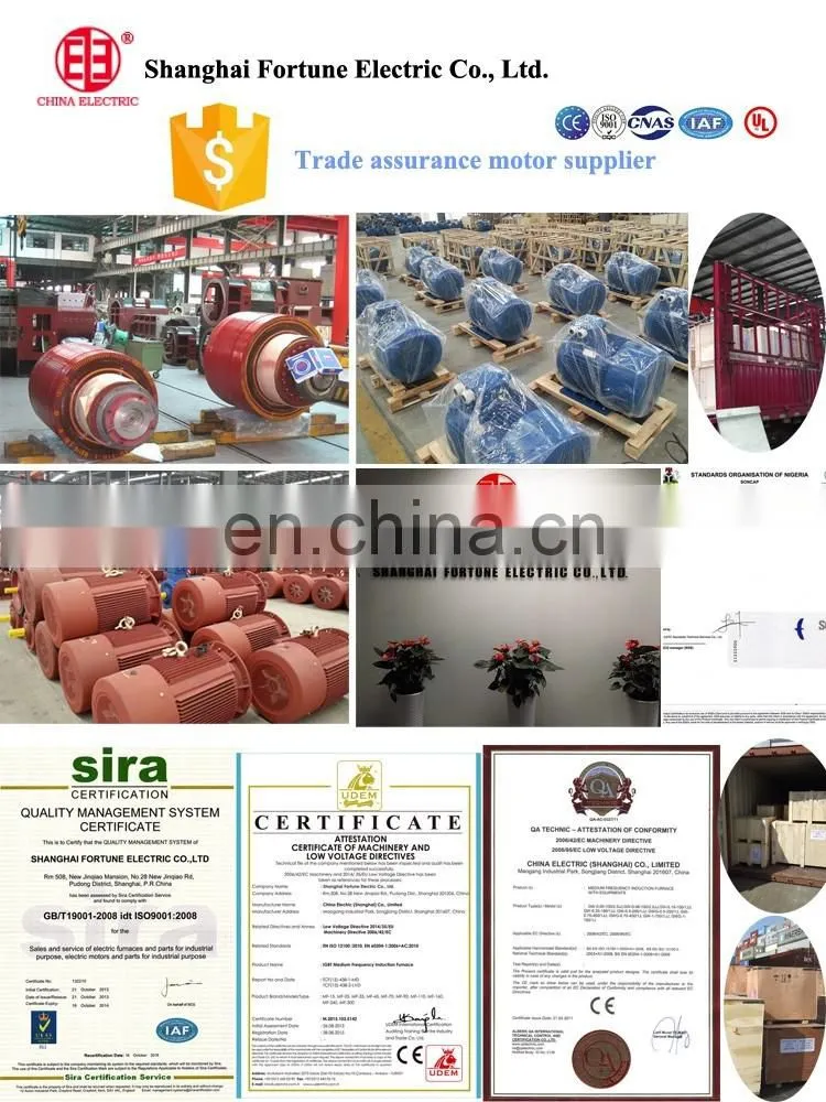200 500 1000 2000 KW electrical dc motor price