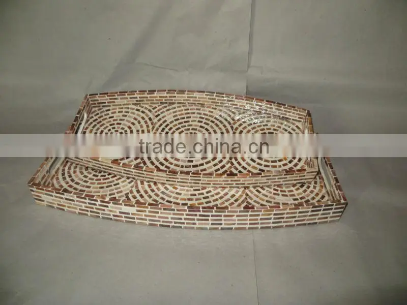 Lacquer tray, mother of pearl tray, square tray