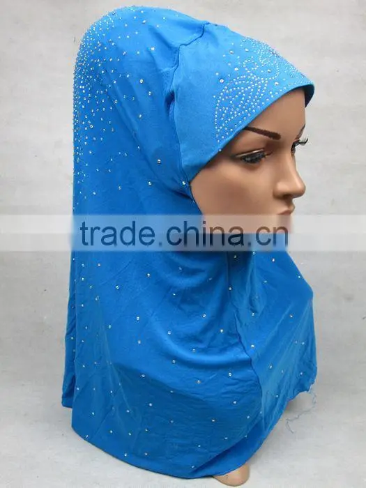 A553 Newest LONG HIJAB COVER WITH FULL crystal beading