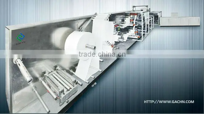 Servo multi purpose high speed wet tissue making and packing machine