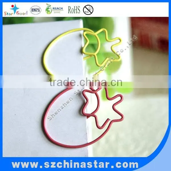Safe material PET coated iron wire paper clip put in PP box packing