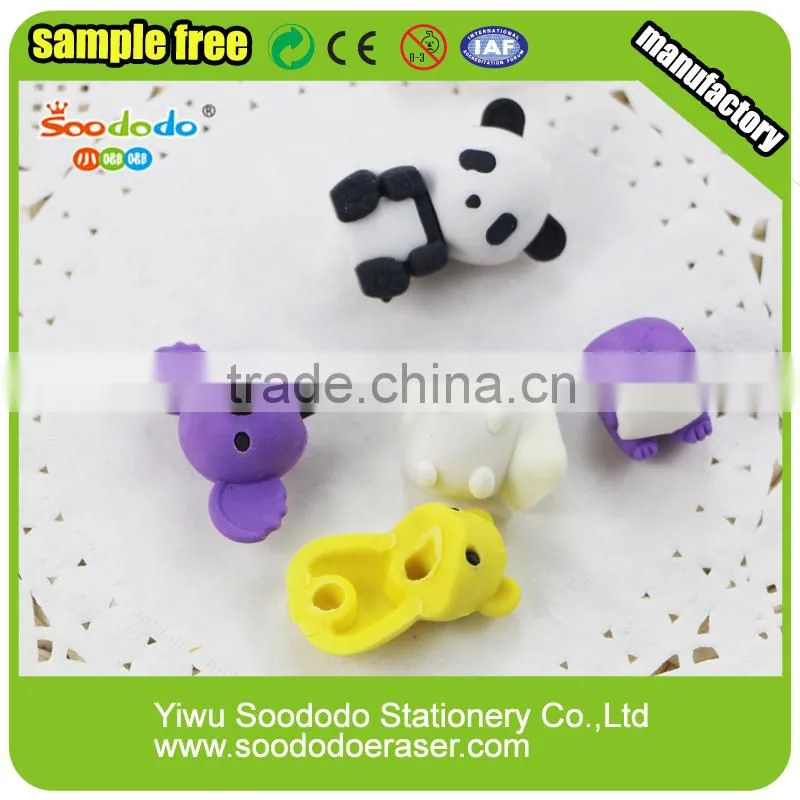 LION rubber animal eraser