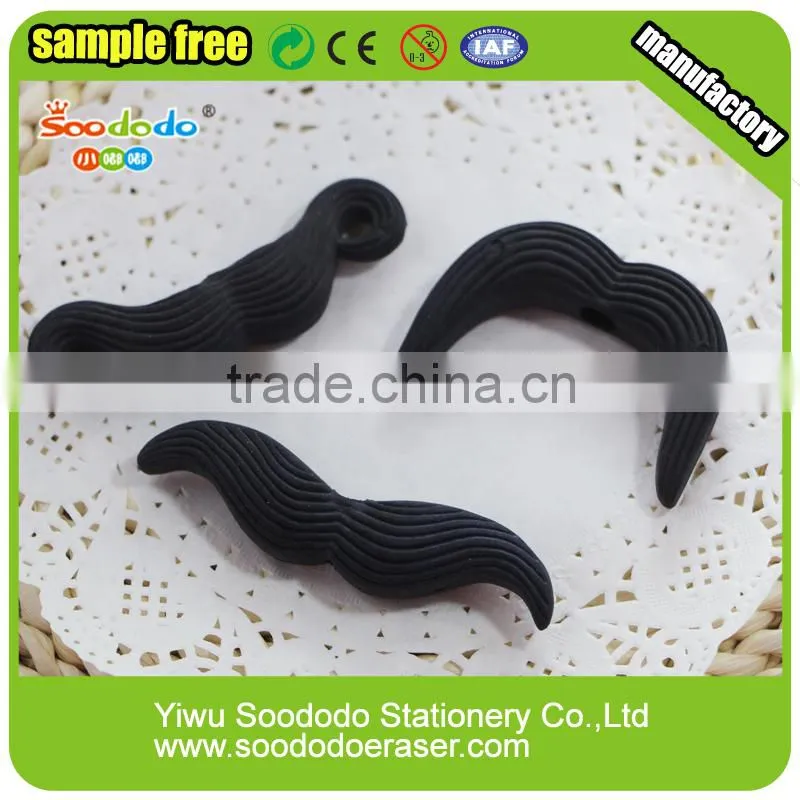 Cheap Hot Stationery Pencil With Eraser Mustache Shape