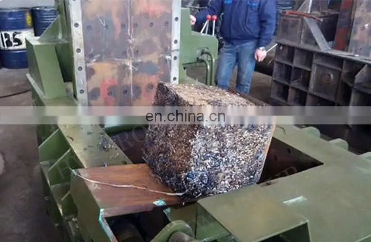 630KN horizontal used hydraulic baler aluminium cans automatic scrap metal press baler