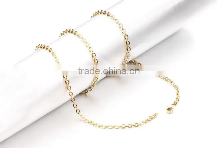 100% 316L Stainless steel chain necklace silver gold plated snake chain for pendants