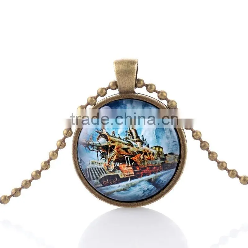 Cool Retro Bronze Steampunk Necklace Pendant Men Vintage Jewelry