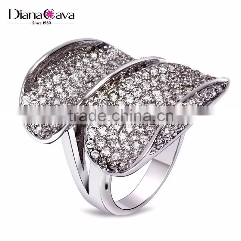 Limited Style Big Luxury Setting Cubic Zirconia Women Engagement Party Deluxe Ring