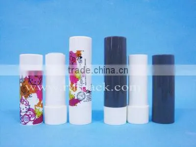 AS plastic chromatic colour overcap for keychain hole lip balm container