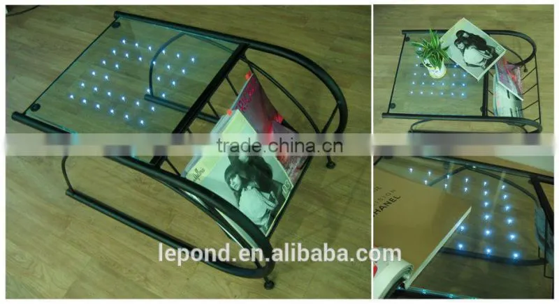 CE approved Tempered Glass/Smart glass with LED light for Restaurant wall