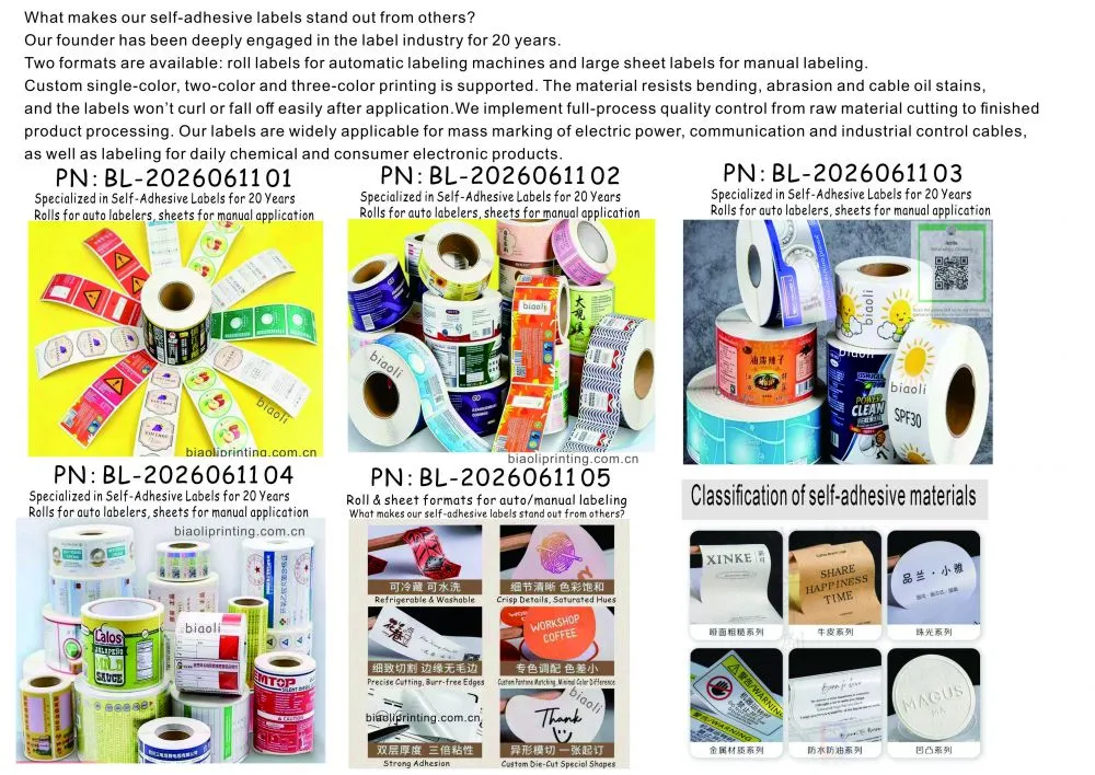 what makes our self-adhesive labels stand ort form others