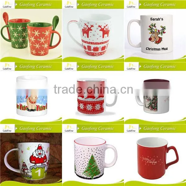 christmas mug with decal