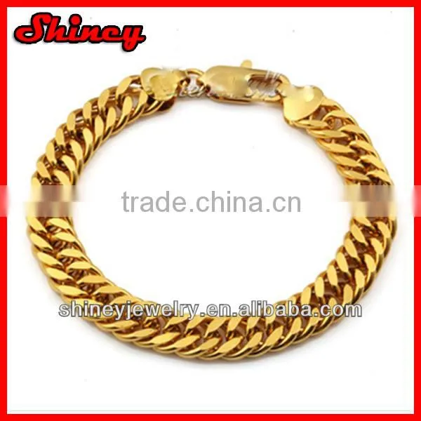 CUSTOMIZE Double CLOSE CURB Cuban Link Bracelet 18K Gold Filled micro pave cz Bracelet