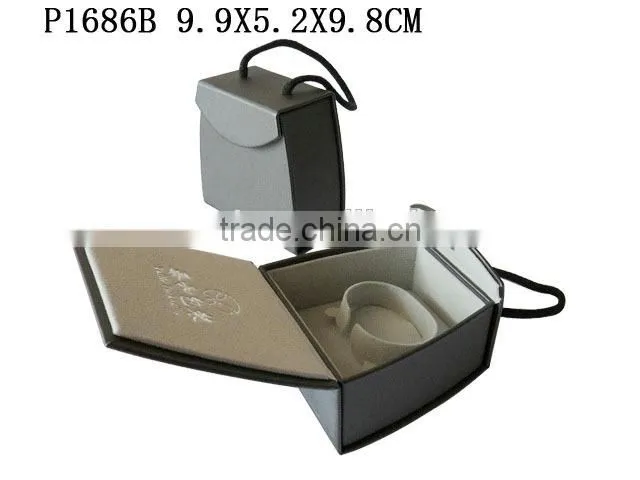 P1686W2 Cardboard Paper Watch Box wIth Snap