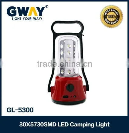 30 SMD led Camping lantern,400lm15w,GL-5300