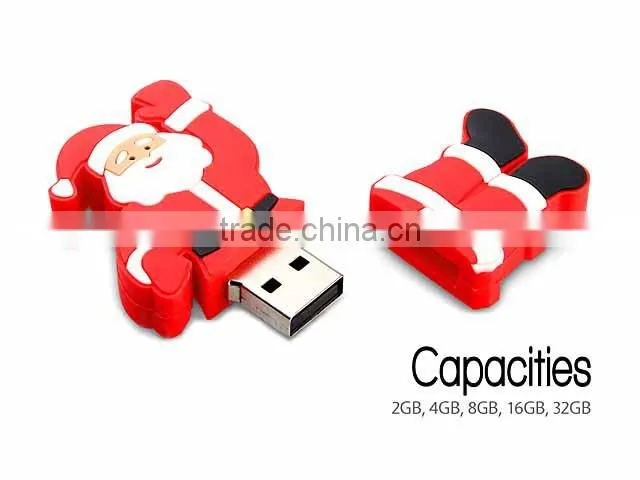 Customized chirstmas gift Santa Claus USB Flash Drive 4gb