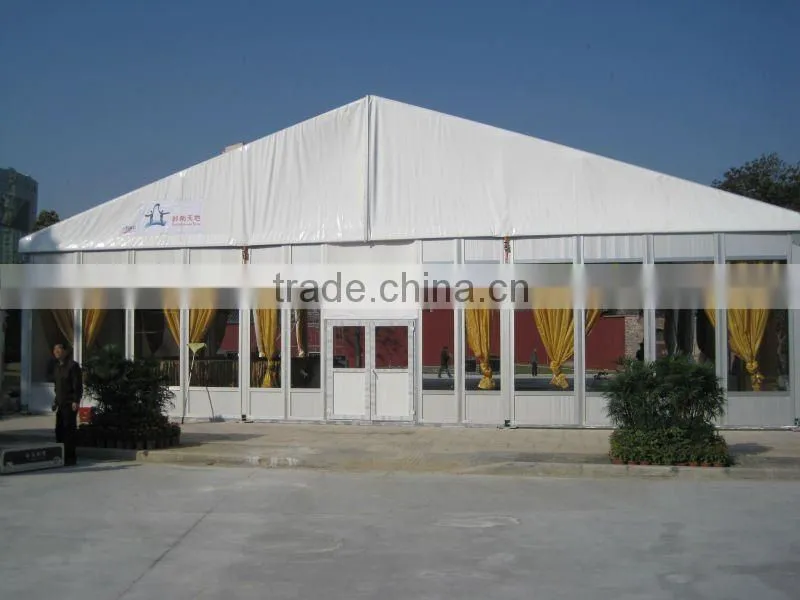 big wedding party trade fair exhibition celebration warehouse event tent