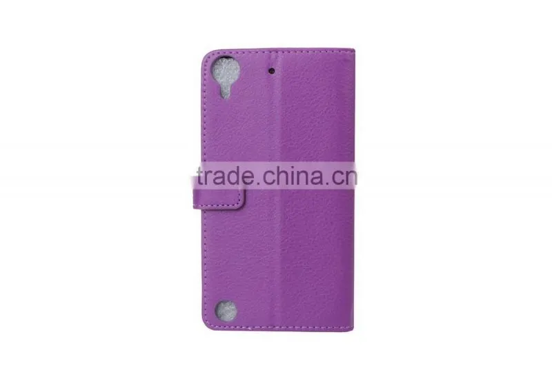 MMT Anti Shock High Quality with Photo Frame PU Leather Flip Case with Card Slot for HTC 530 MMT Litchi Grain Cover MT-5663