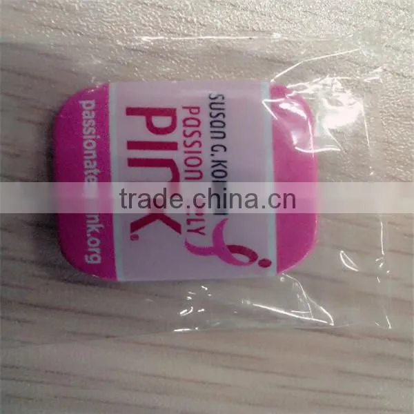 Square Pin Button Badge /Material Button Badge 35mm for 2015
