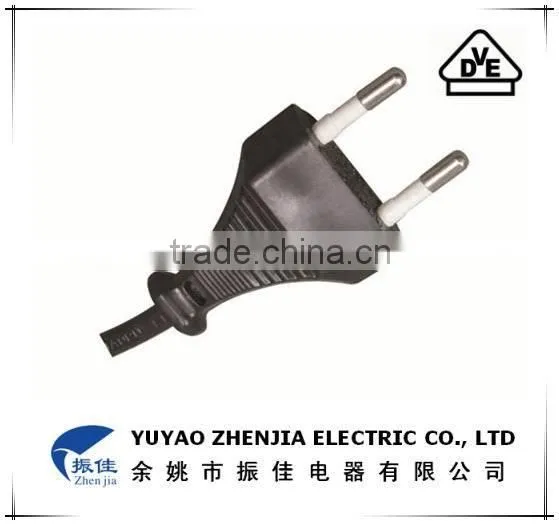 250V VDE two pin ac power plug power cord