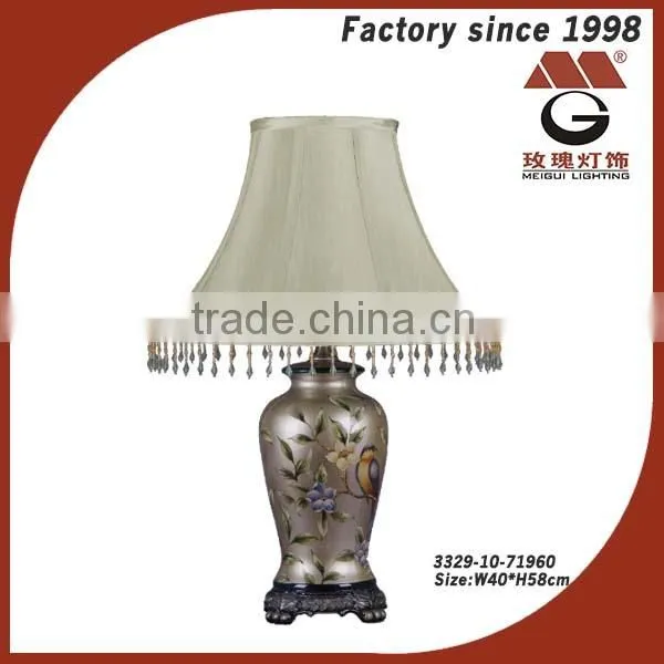 China magpie porcelain antique table lamp